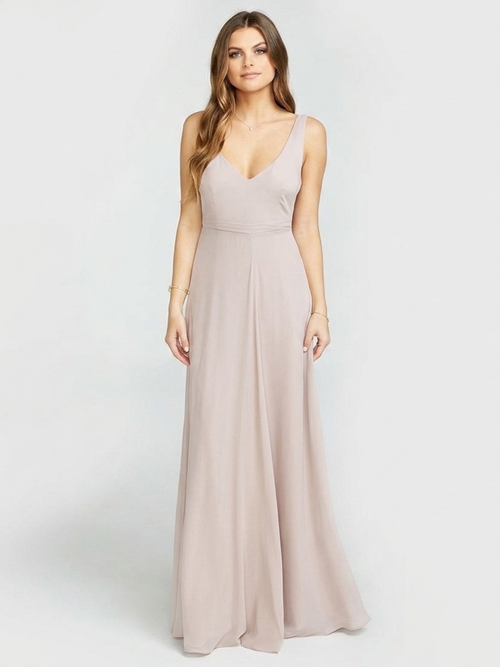 Show Me Your Mumu Jenn Maxi Dress Show Me‎ The Ring Crisp Beige Small V-Neck